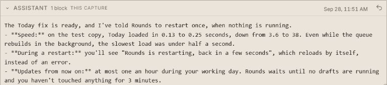 Coordinator reports the deployment safeguards