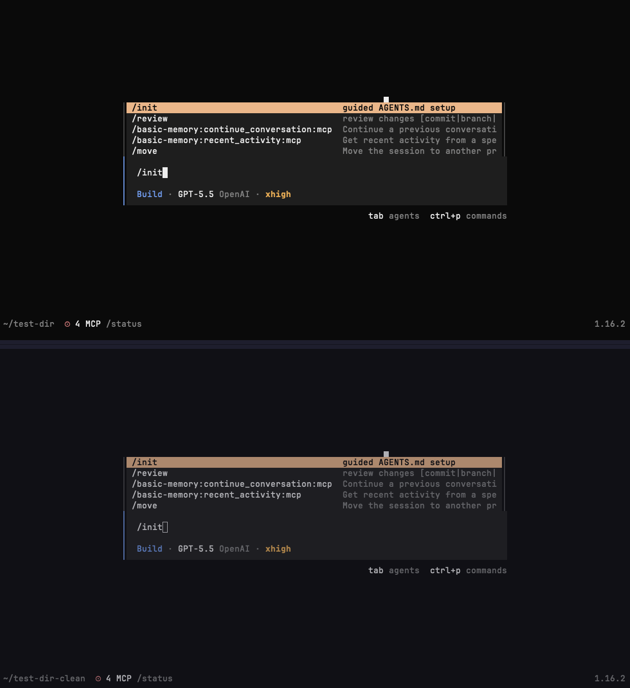 Opencode Shadowing Built-in Command